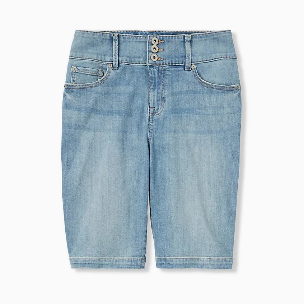Jegging Bermuda Short - Super Stretch Light Wash